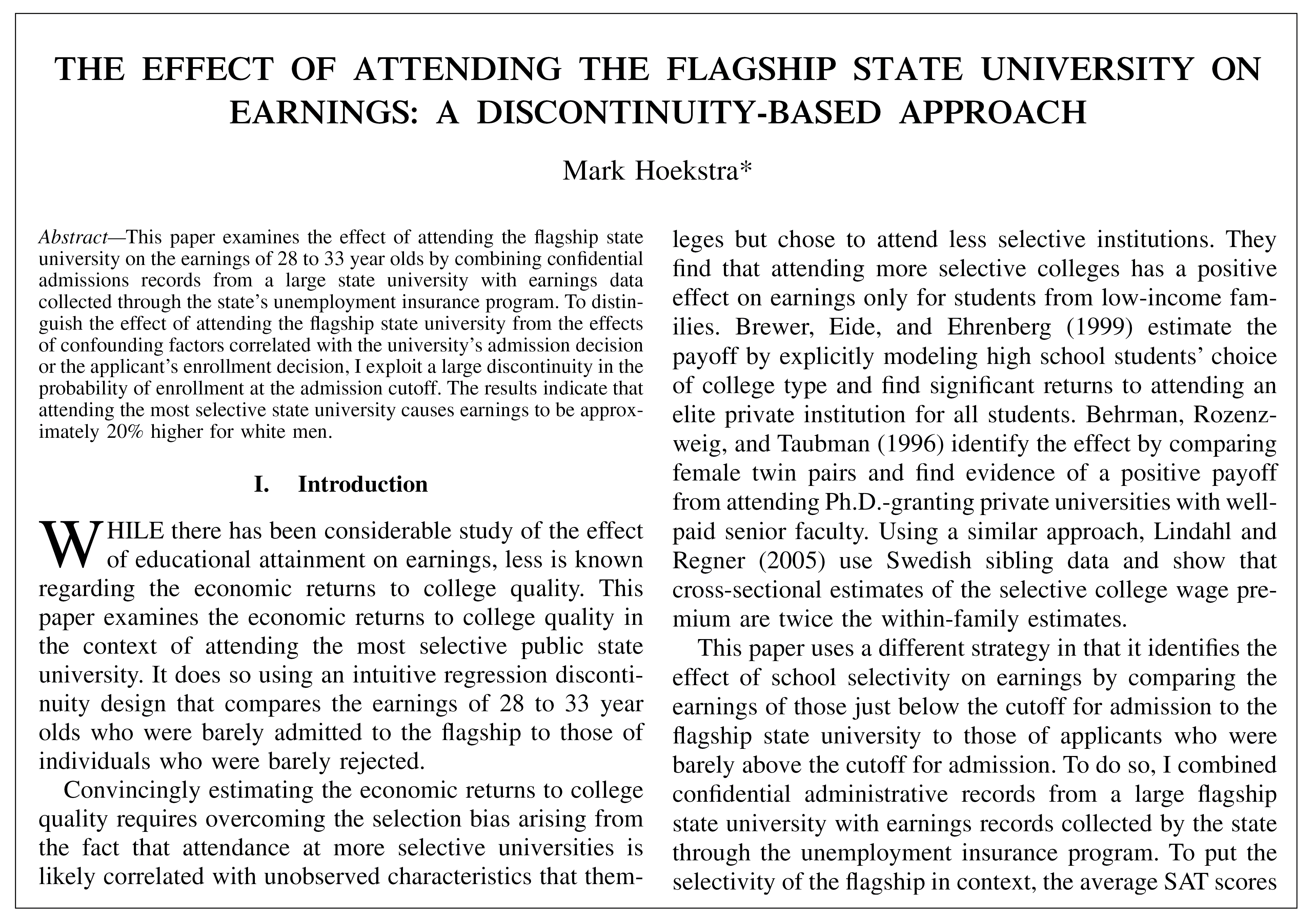 Flagship universities